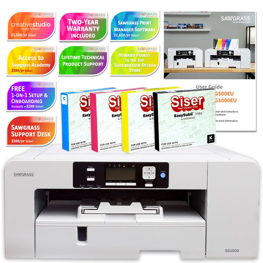 Sawgrass Virtuoso SG1000 Sublimation Printer with Deluxe Stater Bundle Sublimation Bundle Sawgrass 