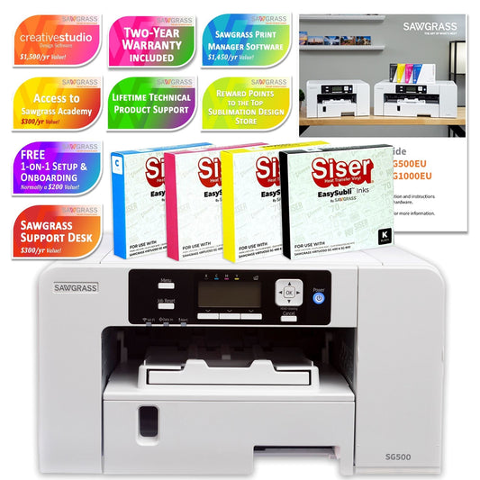 Sawgrass Virtuoso SG500 Sublimation Printer Deluxe Stater Bundle Sublimation Bundle Sawgrass 