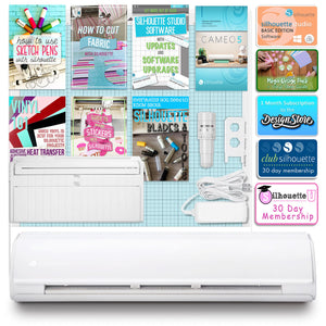 Silhouette Cameo 5 PLUS w/ 15" x 15" Pink Heat Press & Siser HTV Silhouette Bundle Silhouette 