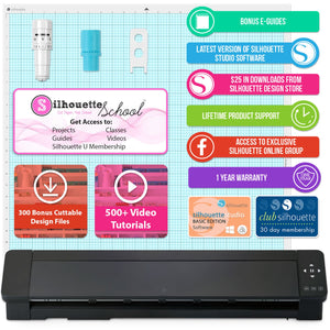 Silhouette Cameo 5 PRO MK-II Business Bundle w/ Oracal Vinyl, Guides, Software, Tools Silhouette Bundle Silhouette 