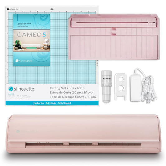 Silhouette Pink Cameo 5 - 12" Vinyl Cutter with Roll Feeder Silhouette Bundle Silhouette 