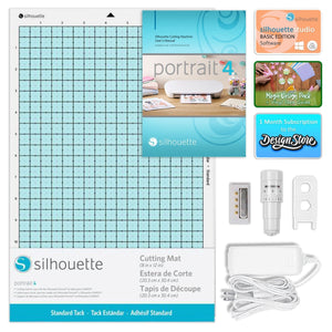 Silhouette Portrait 4 w/ 15" x 15" Prink Heat Press & Siser HTV Silhouette Bundle Silhouette 