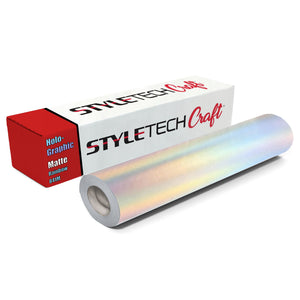 Styletech 841M Printable Matte Rainbow Holographic Vinyl - 20" x 150 FT Vinyl StyleTech 