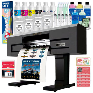 Uninet 6000 Direct To Film (DTF) Dual Head 24" Roll Printer, Slim Shaker & Training DTF Bundles UniNET 