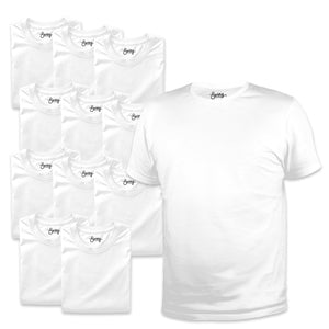 UxPrint 12 Pack White T-Shirts - Large DTF Image Armor 