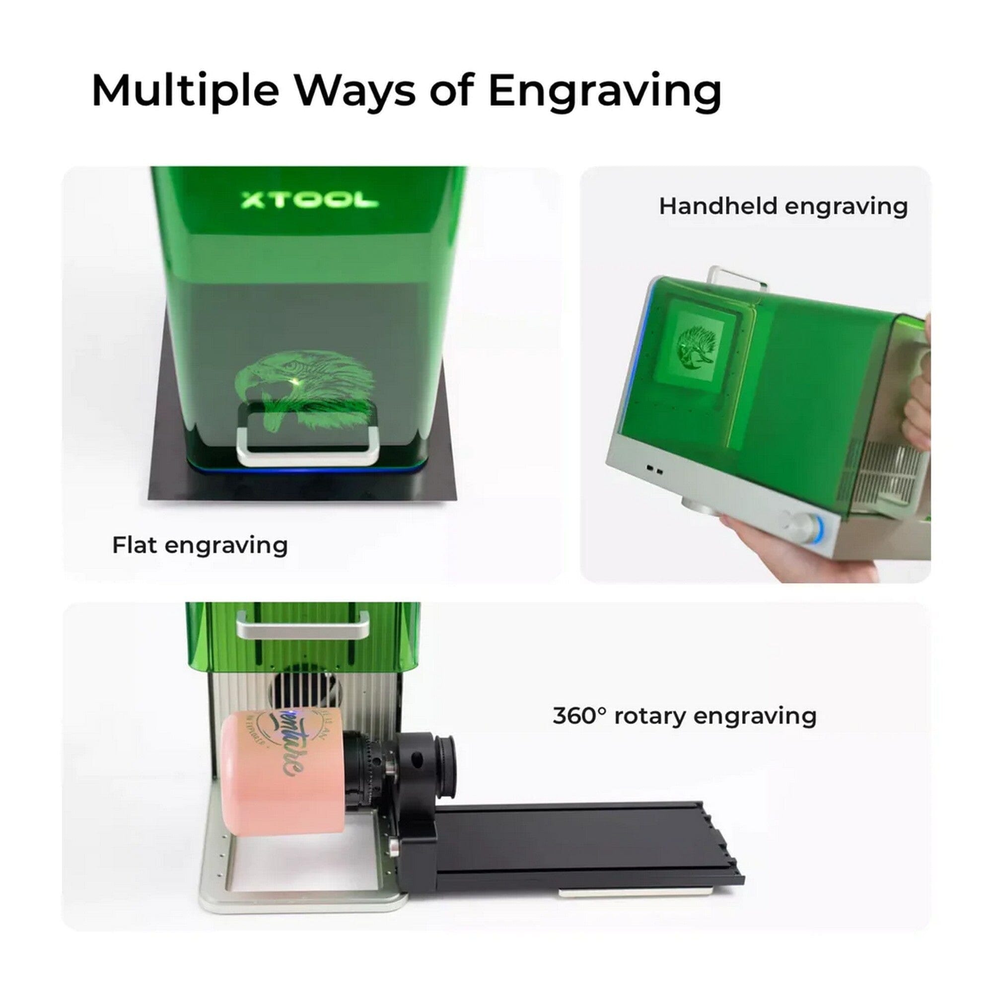 xTool F1 Laser Engraver with Slide Extension, IR & Diode Laser Engraving  Machine