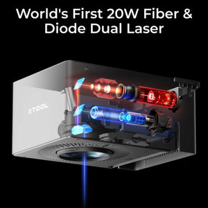 xTool F1 ULTRA 20W Fiber & Diode Dual Laser Engraver Bundle Laser Engraver xTool 