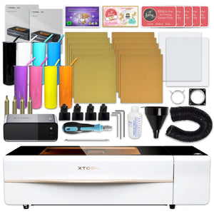 xTool P2S 55W CO2 Laser Cutter & Engraver Machine Bundle - White Laser Engraver xTool 