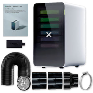 xTool S1 Laser Cutter & Engraver Bundle w/ Air Assist, Honeycomb, Filter - White Laser Engraver xTool 