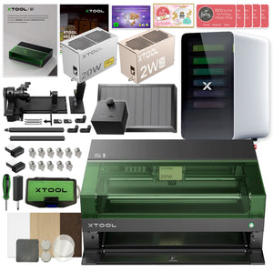 xTool S1 Laser Cutter & Engraver Bundle w/ IR Laser Engraving Kit & Filter Laser Engraver xTool 20W Diode Laser 