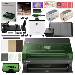 xTool S1 Laser Cutter & Engraver Bundle w/ IR Laser Engraving Kit & Filter Laser Engraver xTool 40W Diode Laser + $450 