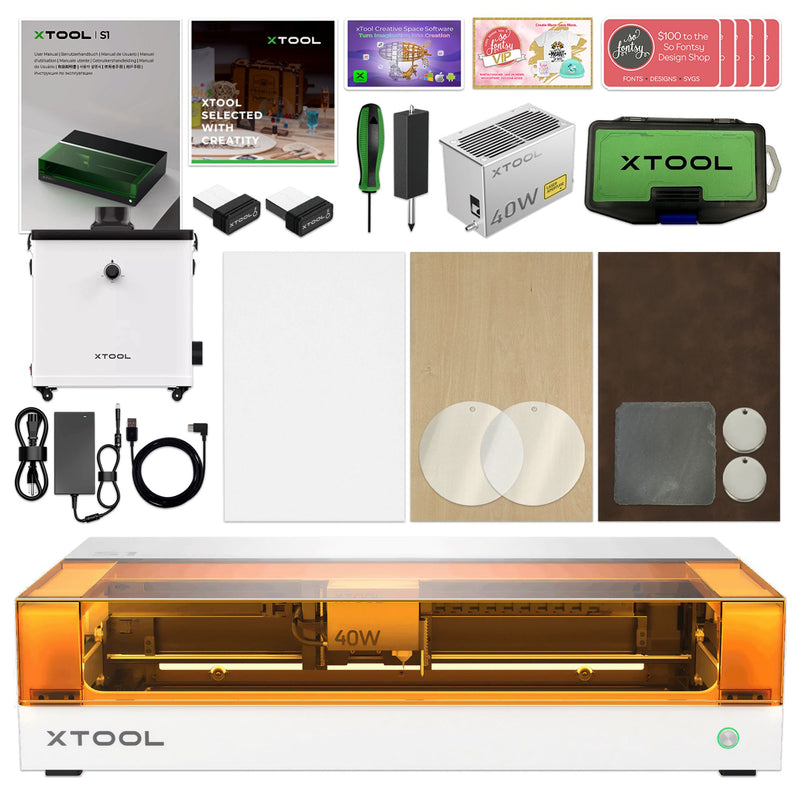 XTool S1 Craft Laser Cutter & Engraver Bundles & Accessories– Swing Design