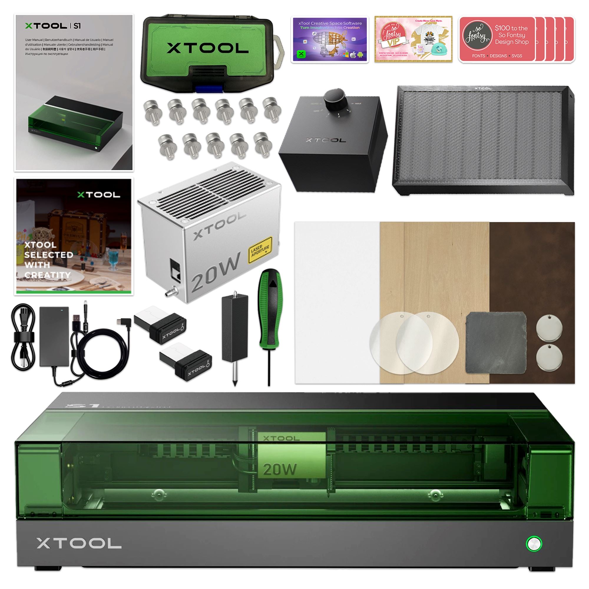 xTool S1 20W/40W Enclosed Diode Laser Cutter
