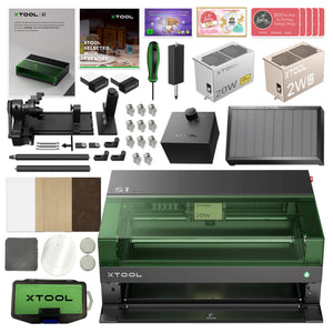 xTool S1 Laser Cutter & Engraver Machine Bundle w/ IR Laser Engraving Kit Laser Engraver xTool 20W Diode Laser 