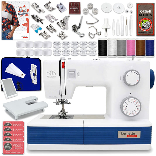 Bernette B05 Academy Sewing Machine with Deluxe Sewing Bundle Brother Sewing Bundle Bernette 