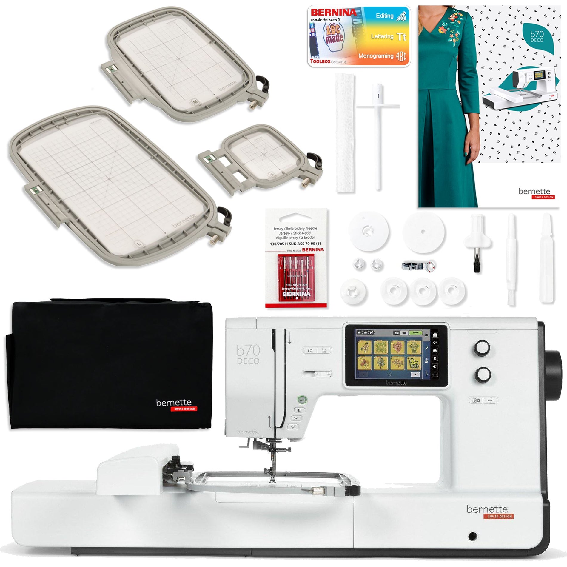 Bernette B70 Deco Embroidery Machine Bundles | Swing Design