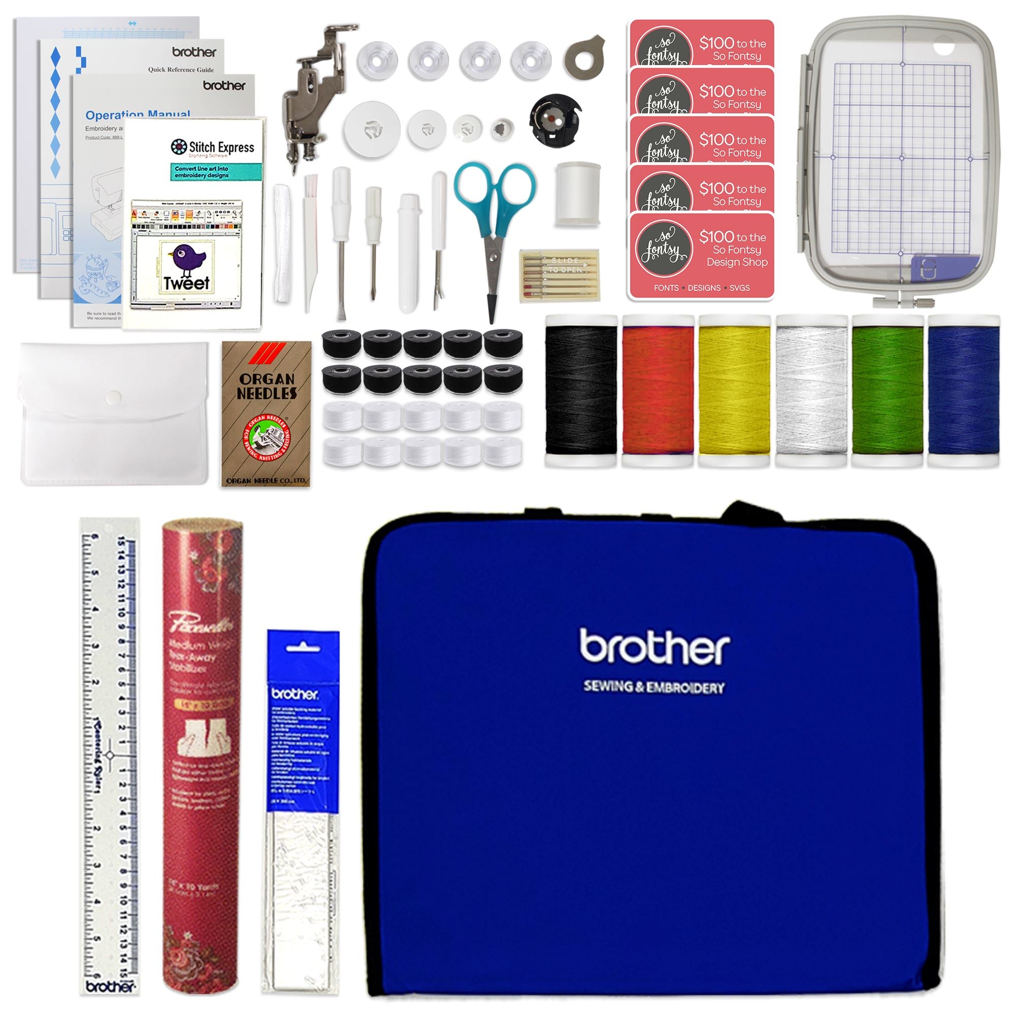 Brother PE900 5x7 Embroidery Field - FREE Shipping over $49.99