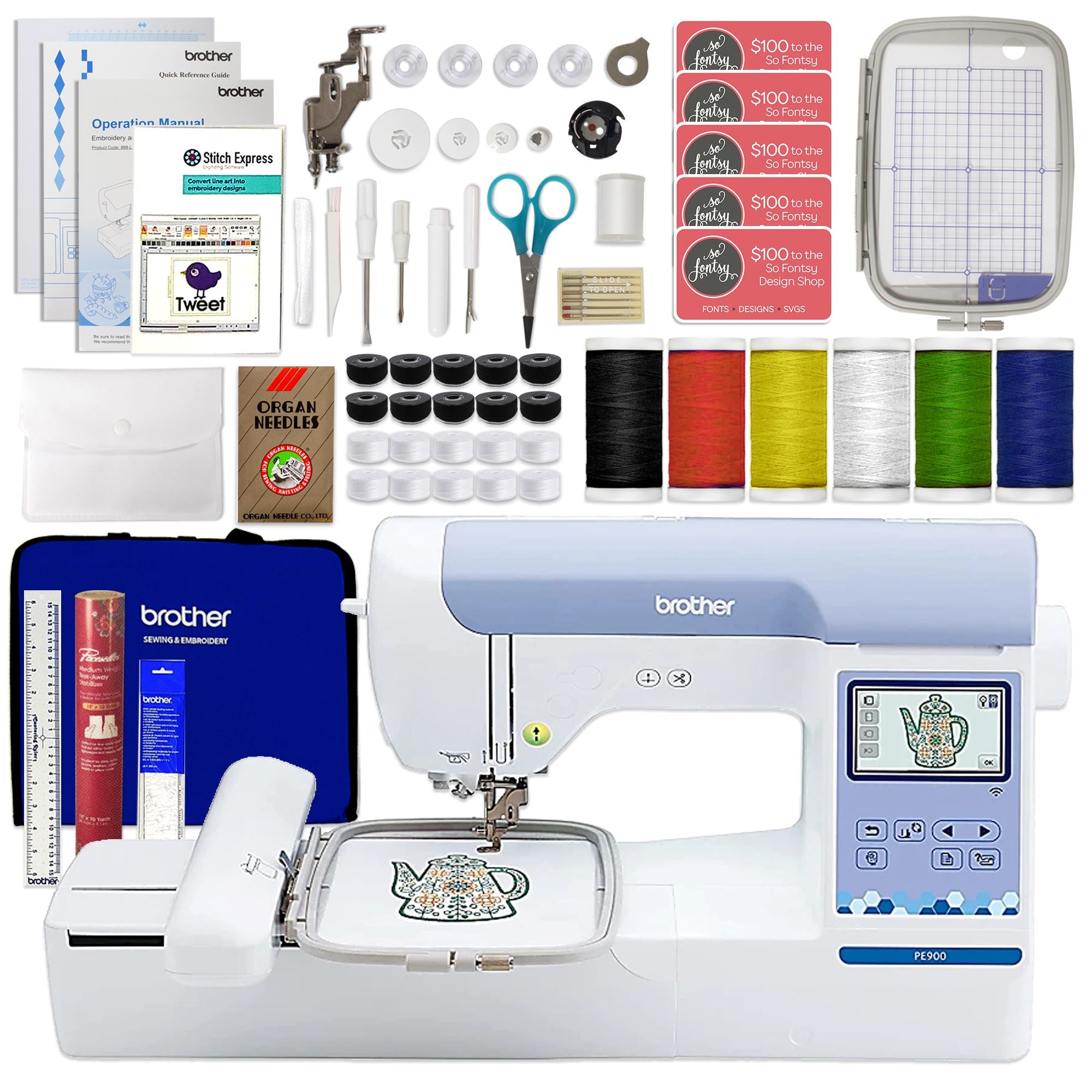 Brother SE600 Embroidery and Sewing Machine with $199 Free Bonus Bundle 