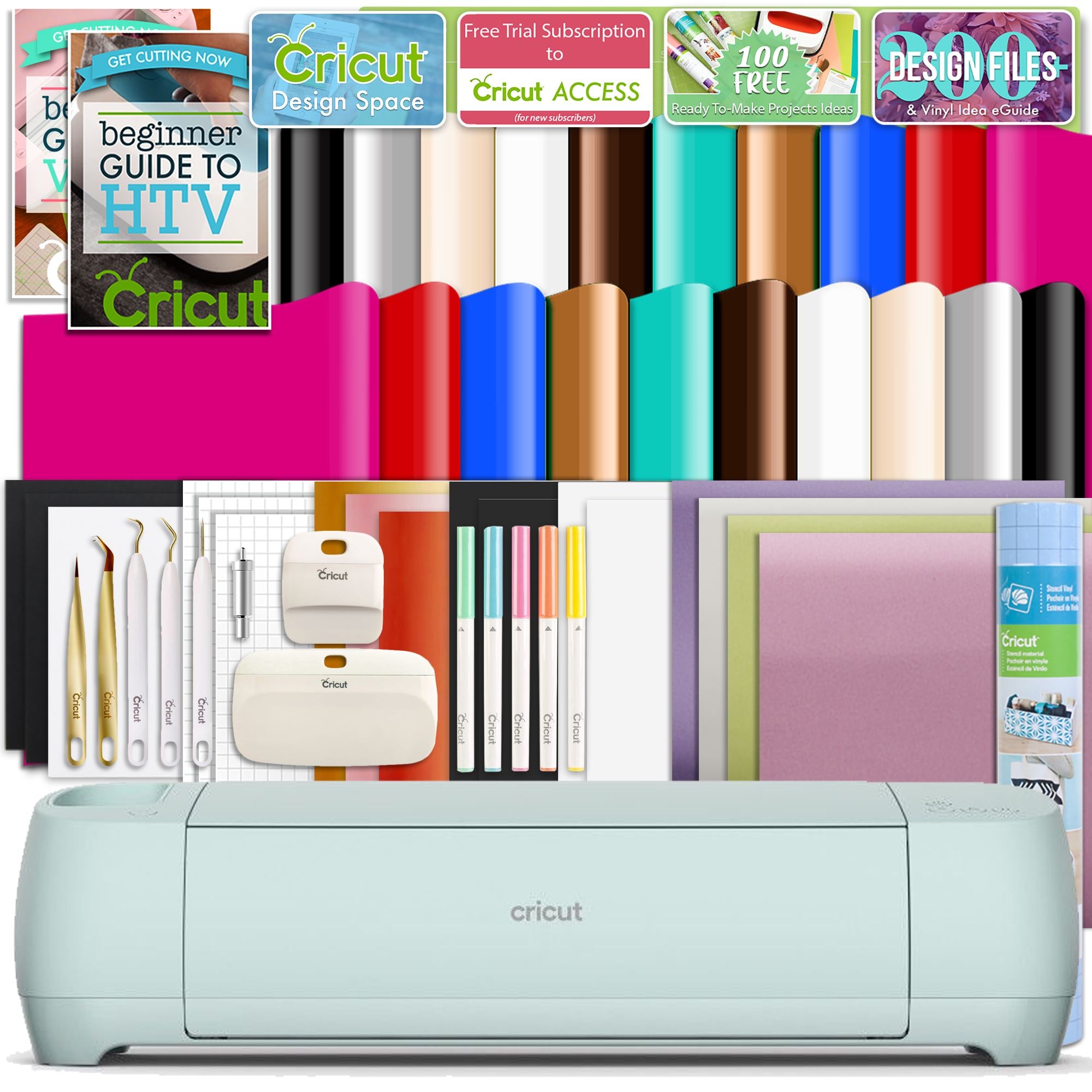Ultimate Accessories Bundle for Cricut Makers and All Explore Air Vinyl New