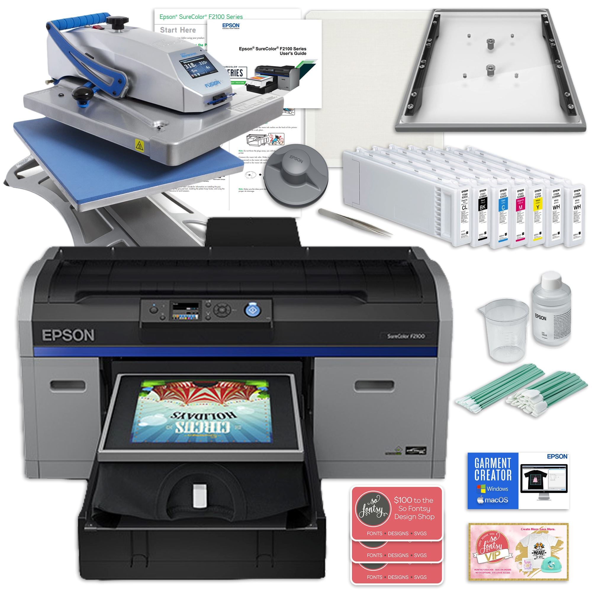 Epson SureColor F2100 Direct-to-Garment Printer - Demo Unit - Epson  SureColor & HP Printers - Dye Sub, DTG, Sign, Photo & Giclee