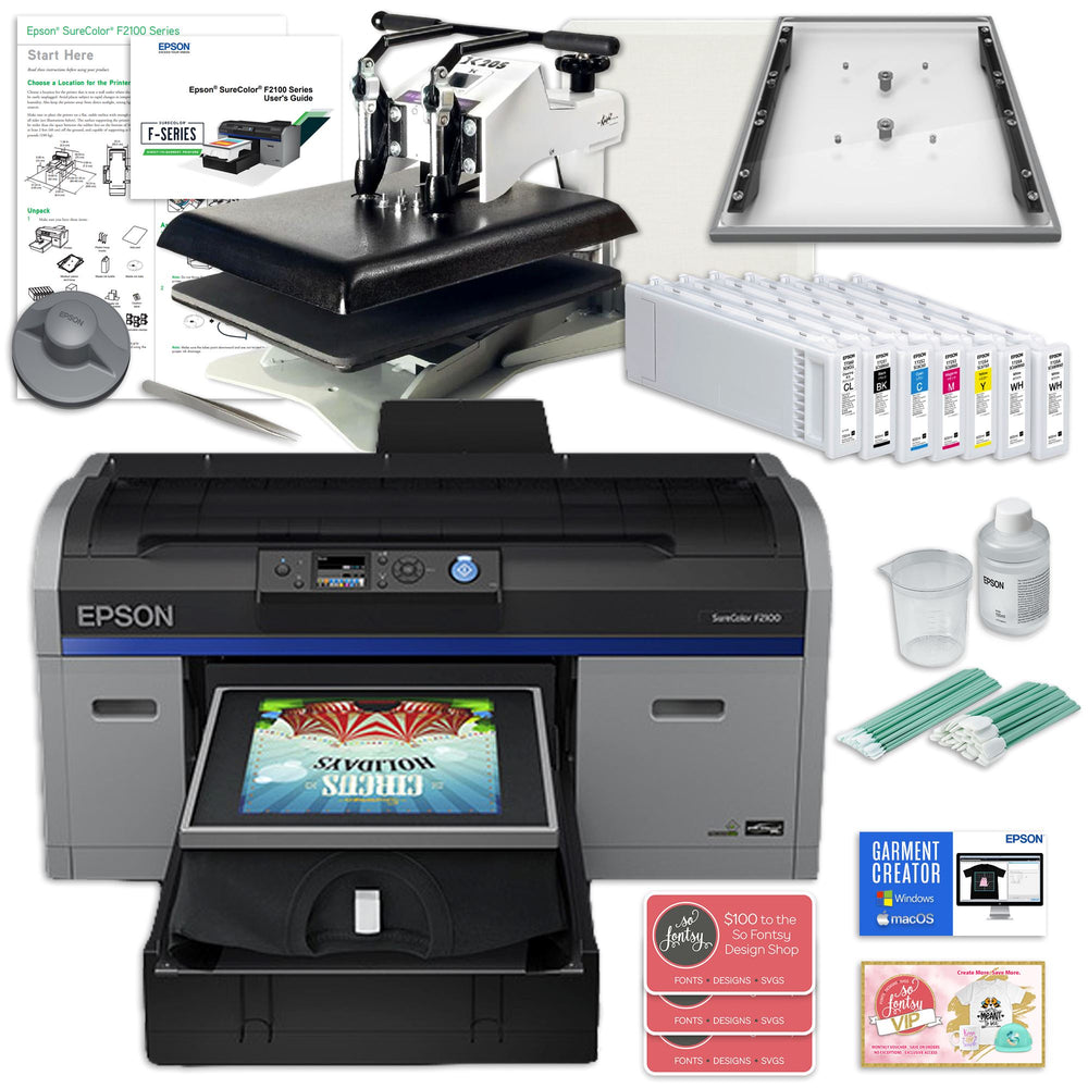 Epson F2100 DTG & DTF Combo Printer Bundles | Swing Design