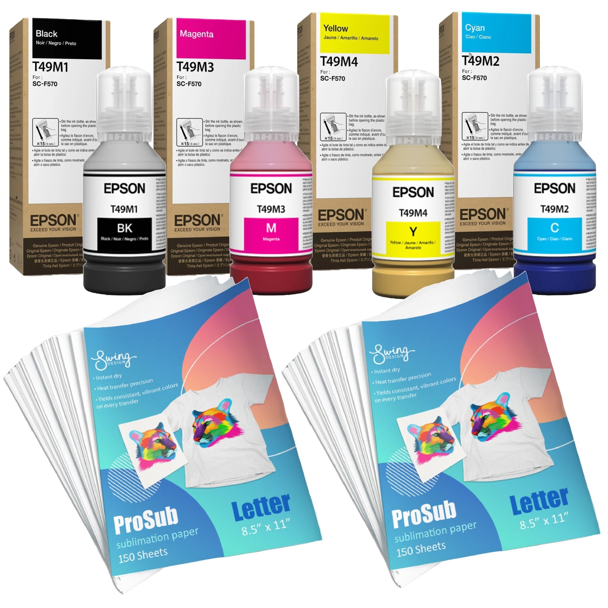 Epson F570 DS Transfer Multi Use Paper 8.5 x 11 - 200 Sheets