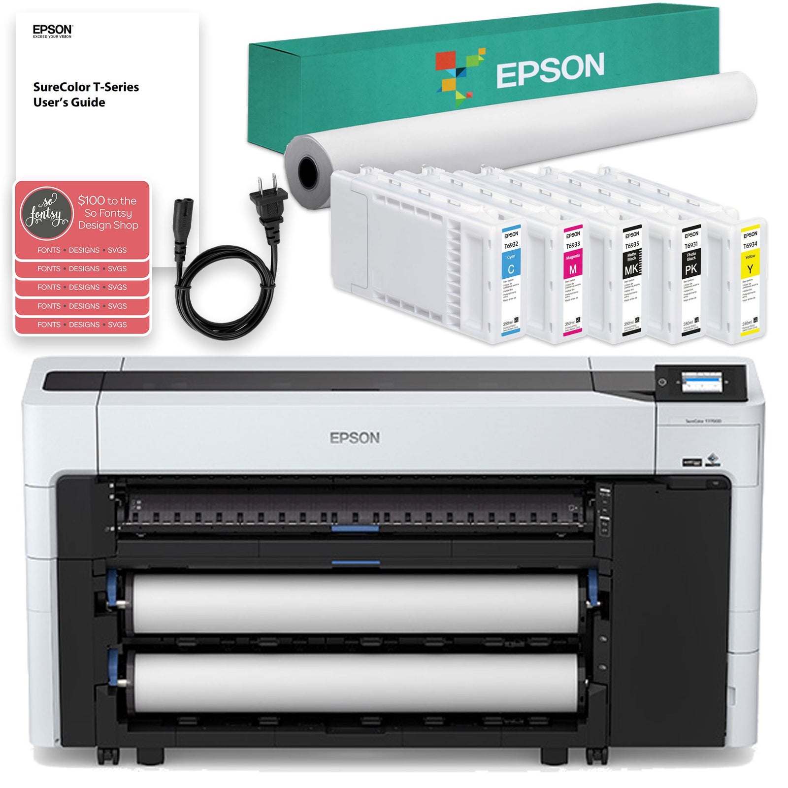 Epson T7770d Dual Roll 44 Inkjet Printer Swing Design 8153
