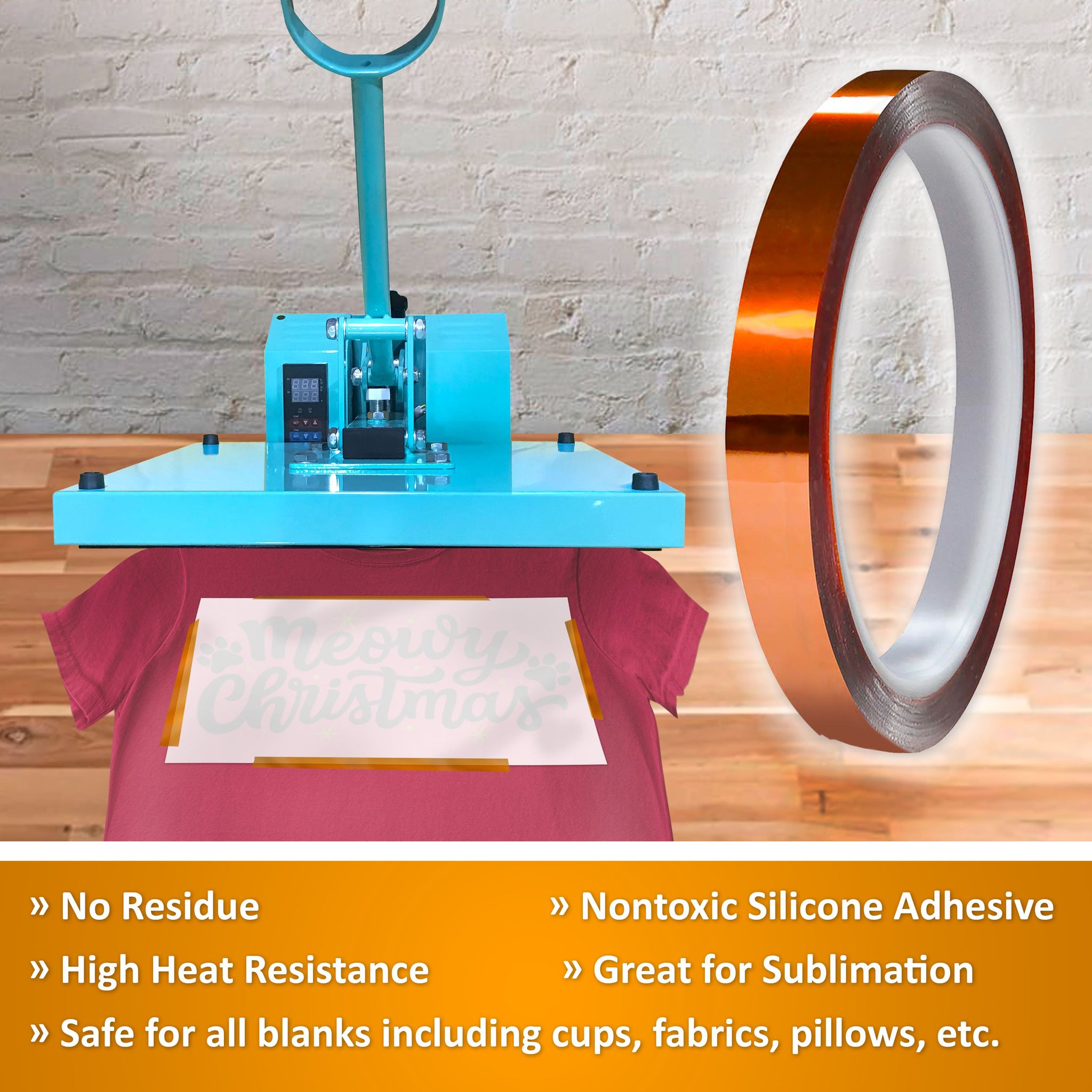 Sublimation Heat Tape  Heat Resistant Tape for Sublimation Printing