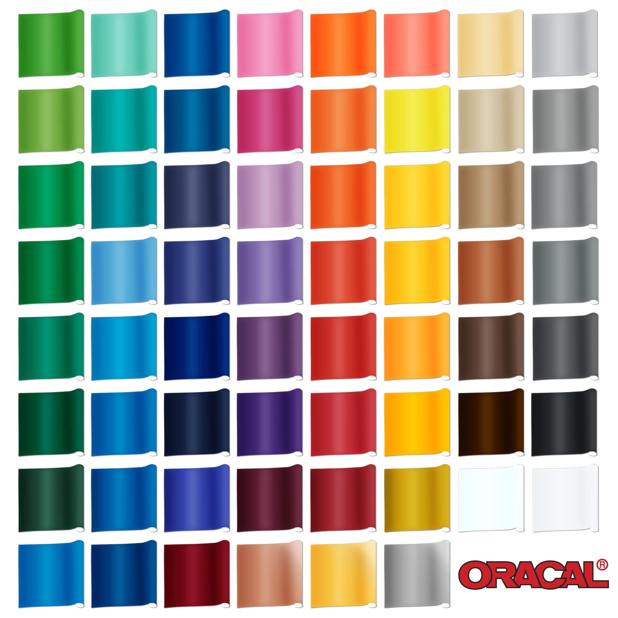 Oracal 651 Permanent Vinyl Color Chart 64 COLORS Semi-editable PSD Oracal  Vinyl Color Chart Oracal 651 Color Chart 651 Color Chart -  Denmark