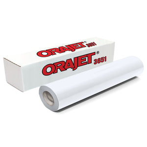 Orajet 3651 Printable Semi-Gloss Adhesive Vinyl - 30" x 150 FT Vinyl Oracal 