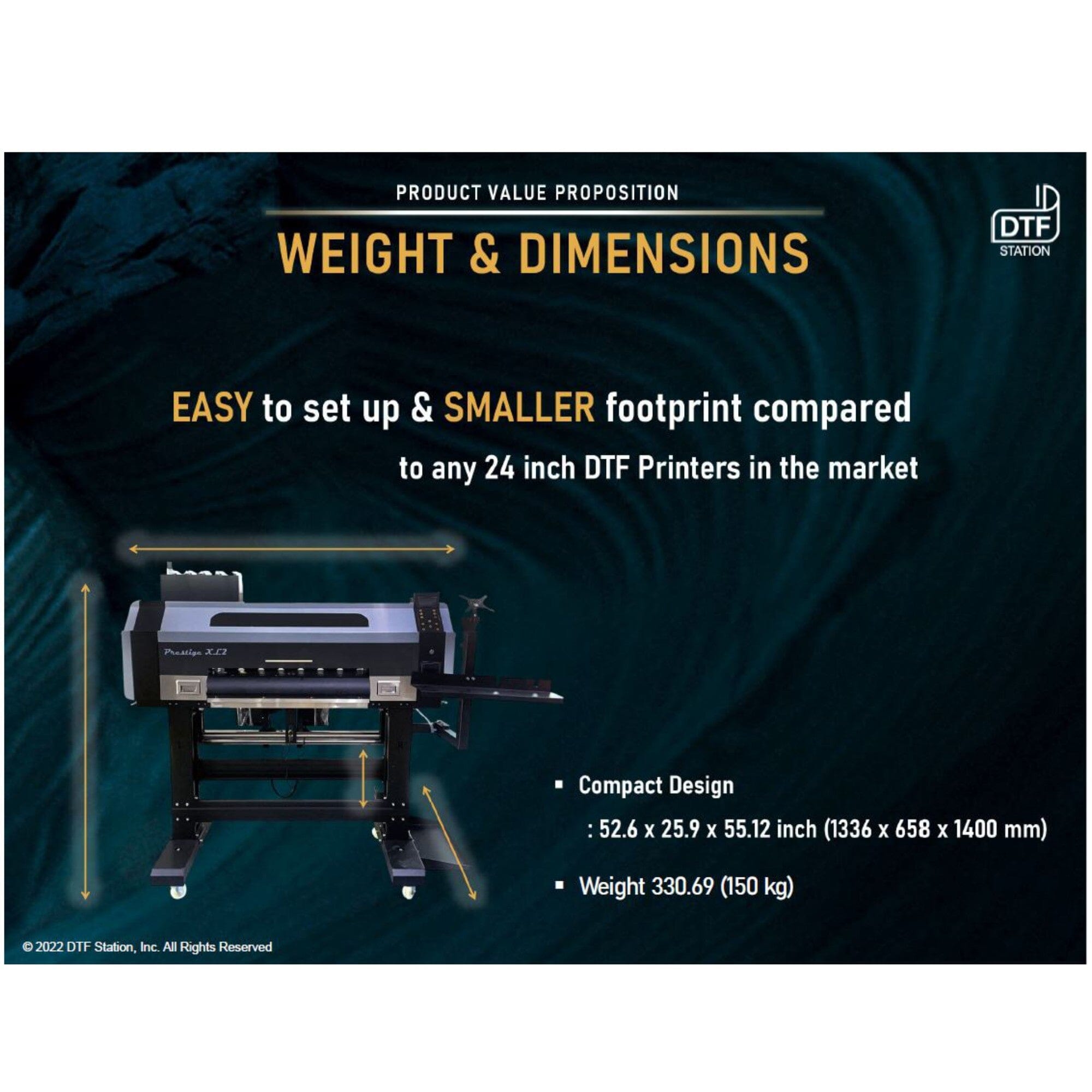 Prestige XL2 DTF Printer and Seismo A24 Powder Shaker