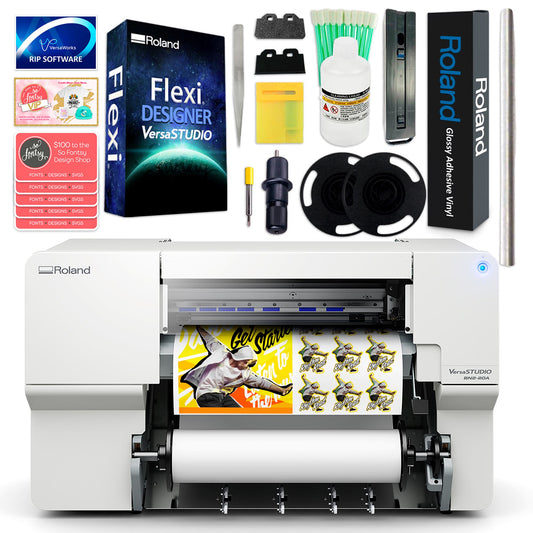 Roland BN2-20A Desktop 20" Eco-Solvent Printer & Cutter Decal Bundle Eco Printers Roland 