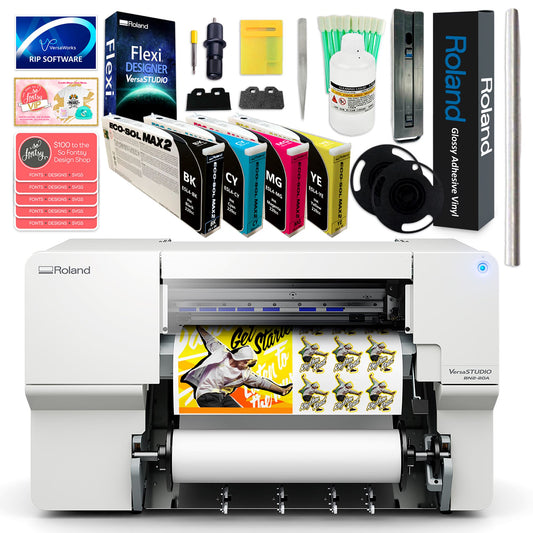 Roland BN2-20A Desktop 20" Eco-Solvent Printer & Cutter w/ CMYK Inks Eco Printers Roland 