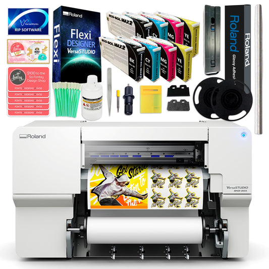 Roland BN2-20A Desktop 20" Eco-Solvent Printer & Cutter w/ Double CMYK Inks Eco Printers Roland 