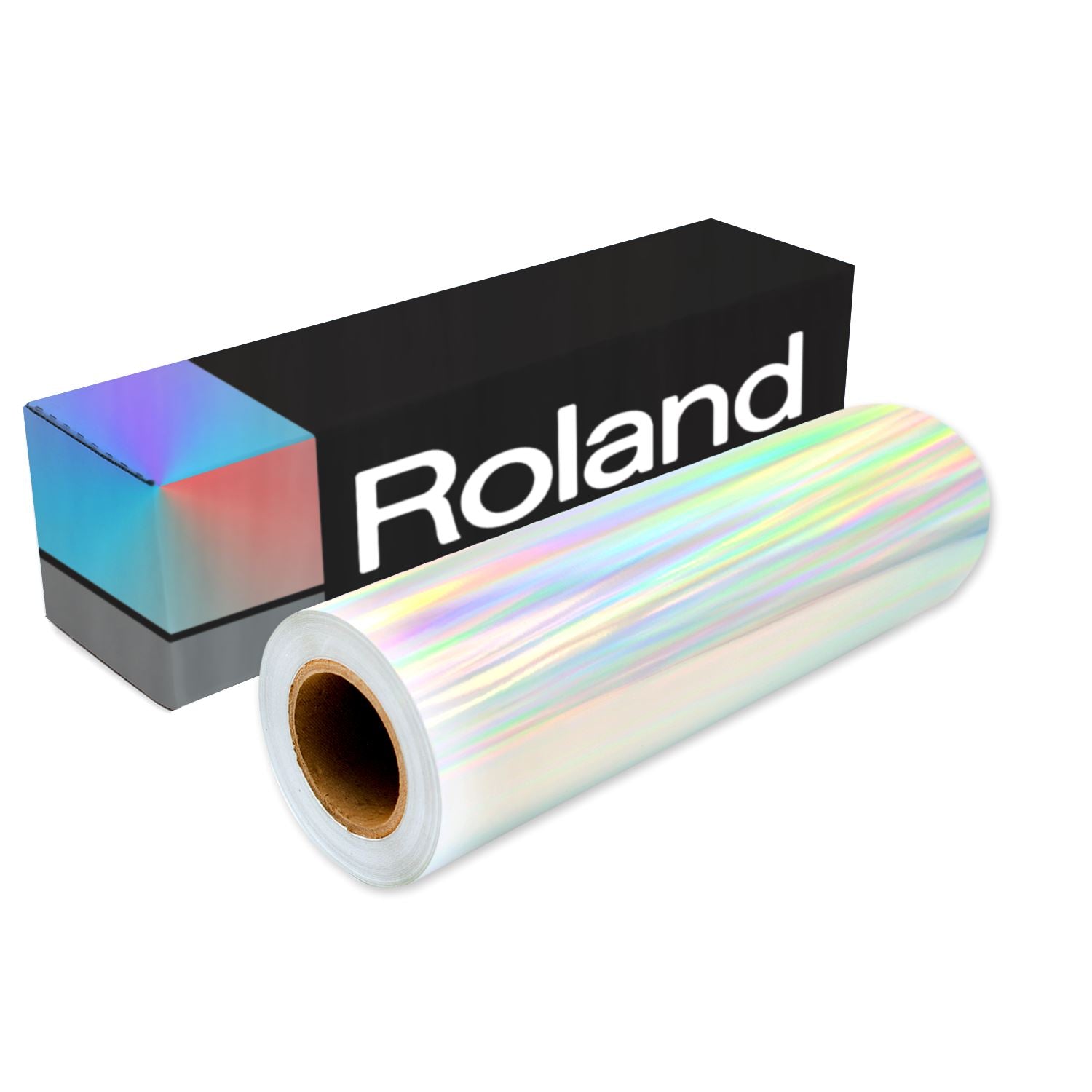Holographic Rainbow Tape, Self-Adhesive (1/2 inch x 50 ft, Black)