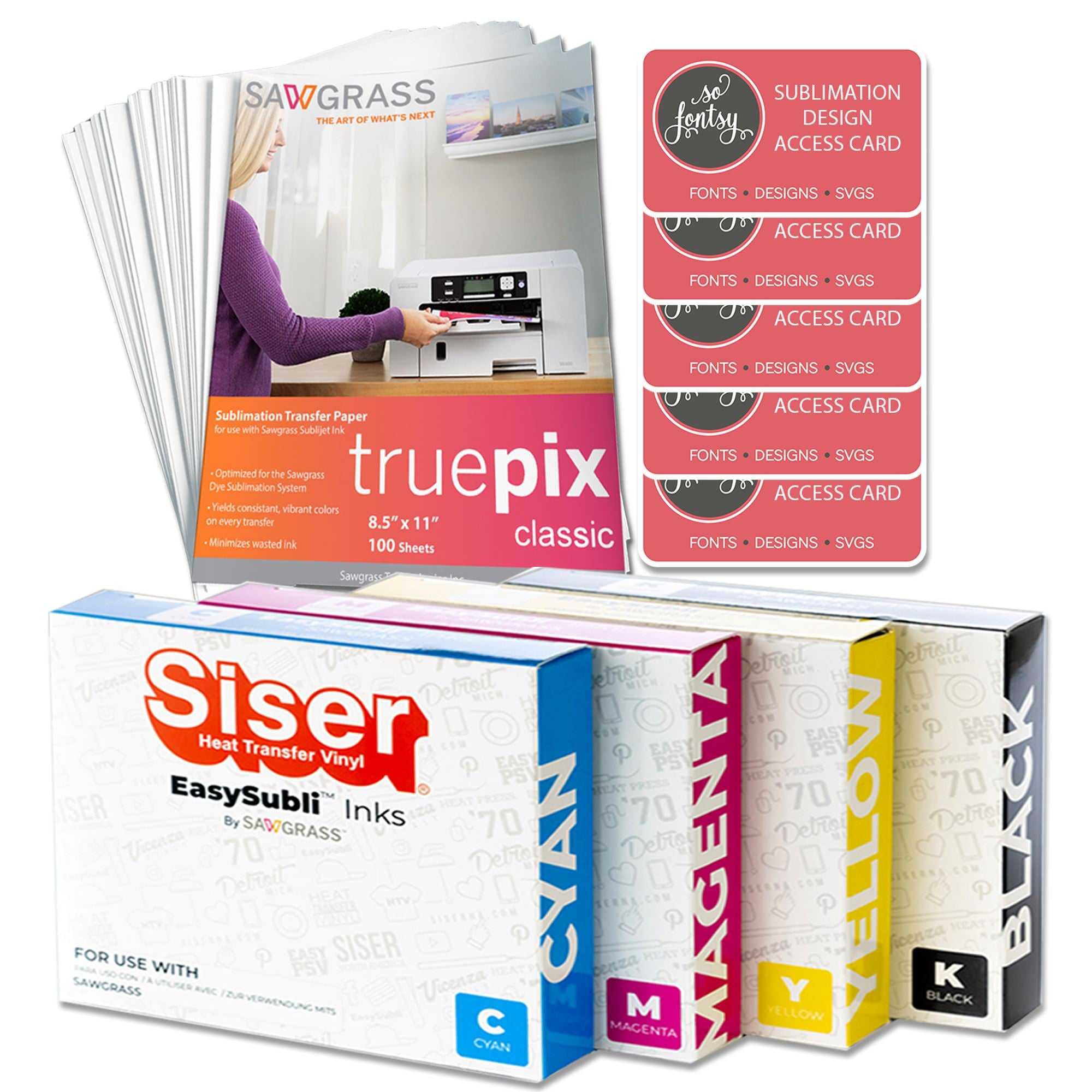 Siser EasySubli Sublimation Heat Transfer Vinyl 11 x 16.5 - 15 Sheet Pack