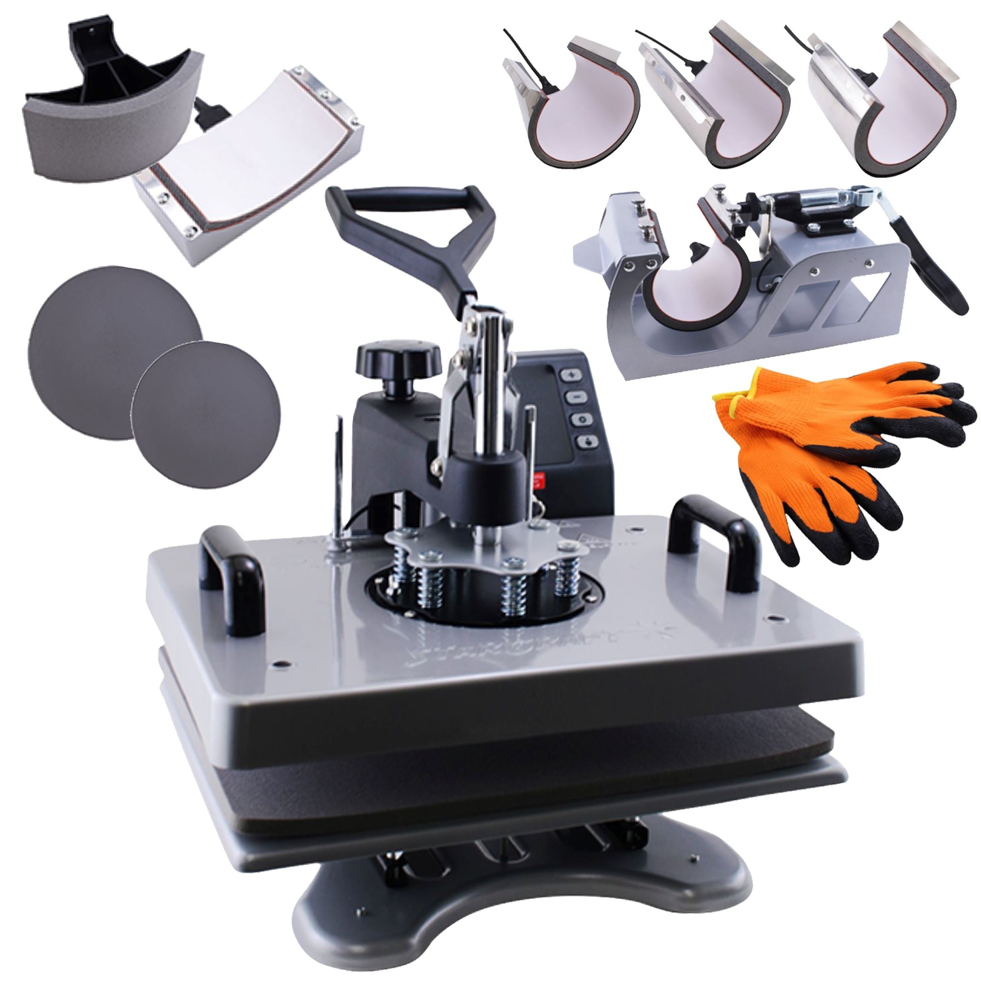 How to Use a Hat Press Attachment on an 8 In 1 Heat Press - Silhouette  School