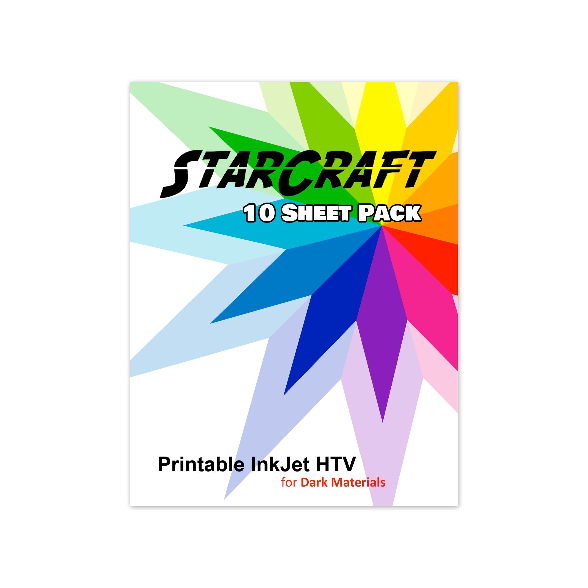 StarCraft Inkjet Printable Heat Transfers for Dark Materials - Heat Transfer  Vinyl and Shirt Supplies- Primepick