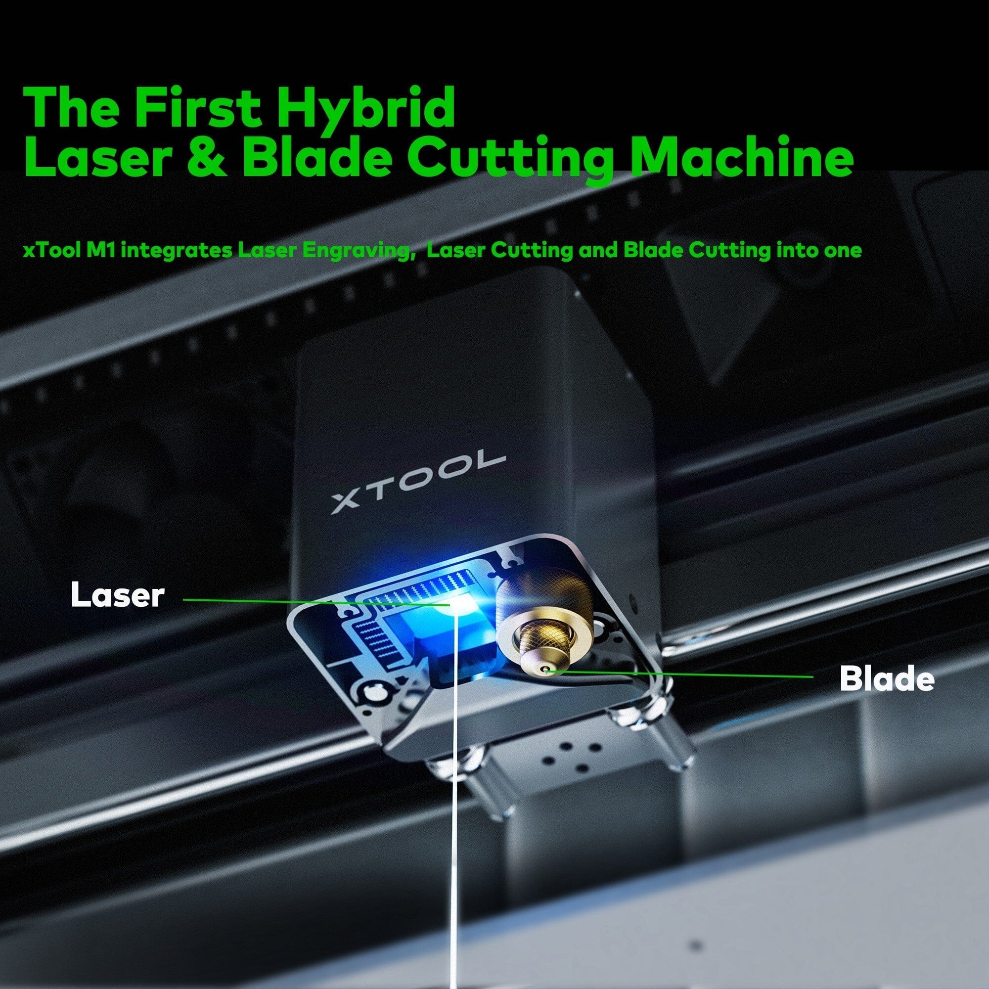 xTool M1 10W Craft Laser and Blade Cutting Machine Air Assist & Filter Bundle