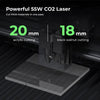 xTool P2 Pro 55W CO2 Laser Cutter & Engraver Riser, Rotary, Rail Bundle Laser Engraver xTool 