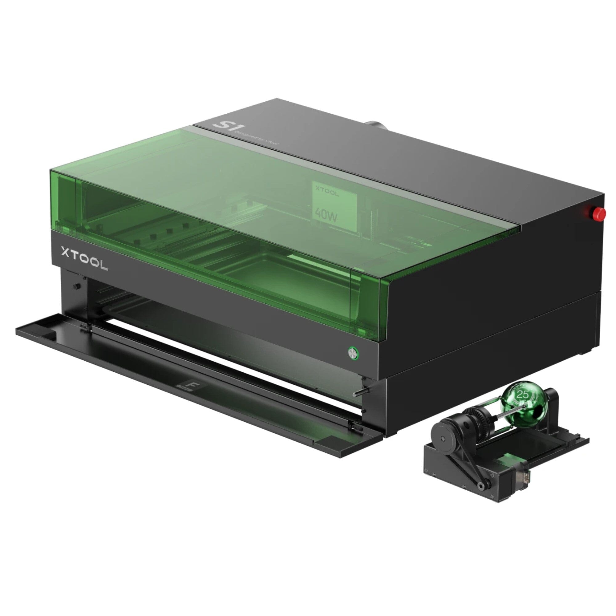 xTool S1 Laser Cutter & Engraver Machine Bundle w/ Air Assist & Honeycomb - 20W Diode Laser